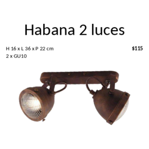 Habana 2 luces